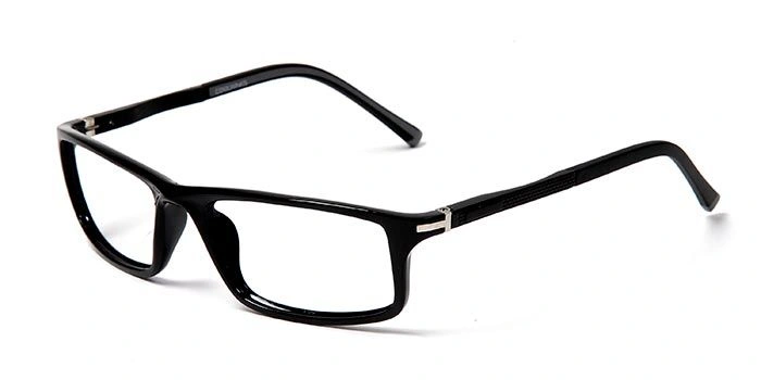 GRAVIATE by Coolwinks E12A5650 Glossy Black Full Frame Rectangle Eyeglasses for Men and Women-BLACK-1