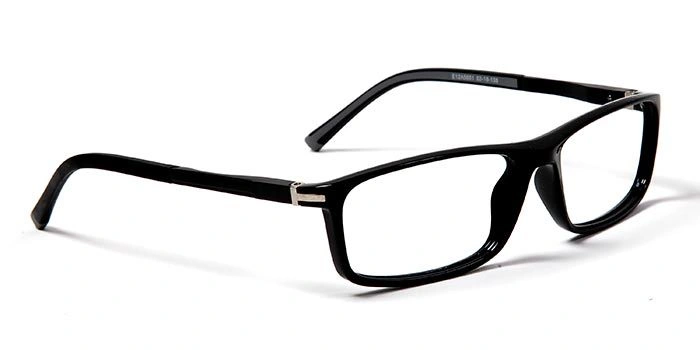 GRAVIATE by Coolwinks E12A5661 Glossy Black Full Frame Rectangle Eyeglasses for Men and Women-BLACK-2