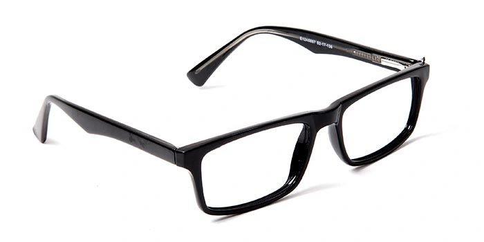 GRAVIATE by Coolwinks E12A5667 Glossy Black Full Frame Rectangle Eyeglasses for Men and Women-BLACK-2