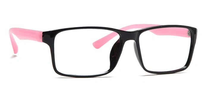 GRAVIATE by Coolwinks E12A5896 Glossy Black Full Frame Rectangle Eyeglasses for Men and Women-BLACK-2