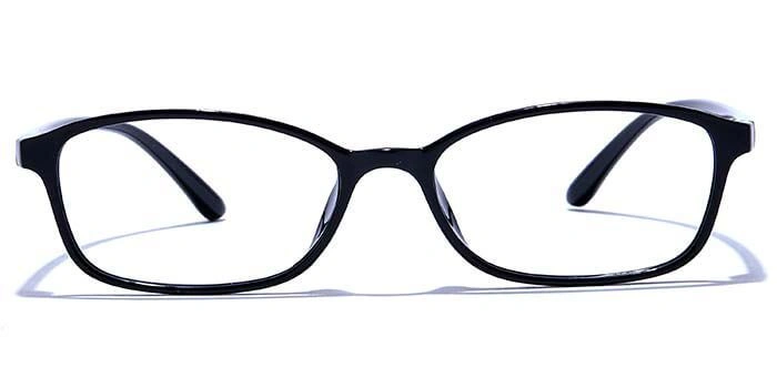 GRAVIATE by Coolwinks E12A6579 Glossy Black Full Frame Rectangle Eyeglasses for Men and Women-