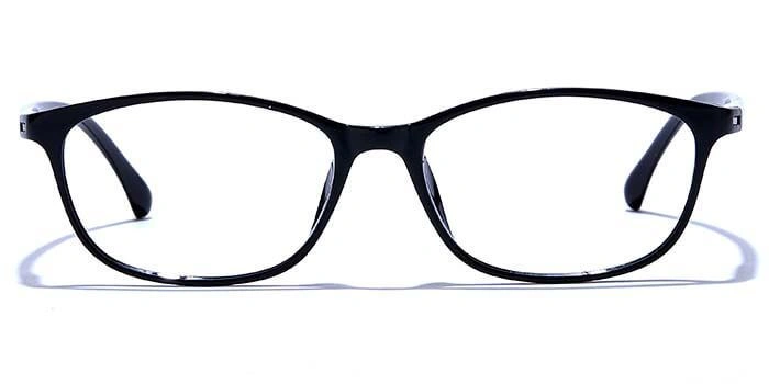 GRAVIATE by Coolwinks E12A6596 Glossy Black Full Frame Rectangle Eyeglasses for Men and Women-