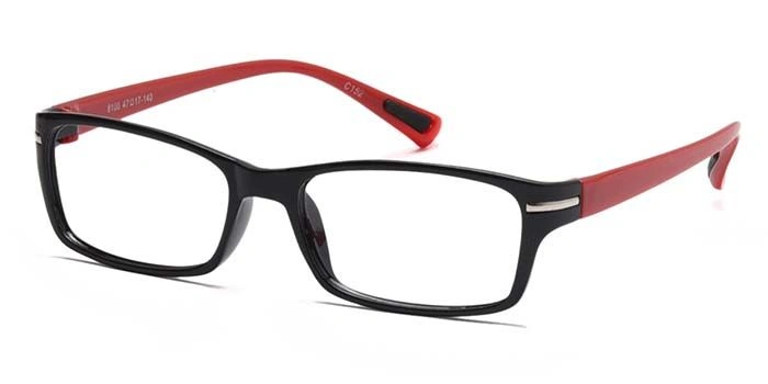 GRAVIATE by Coolwinks E12A6907 Glossy Black Full Frame Rectangle Eyeglasses for Men and Women-BLACK-1