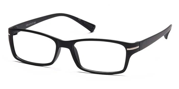 GRAVIATE by Coolwinks E12A6909 Matte Black Full Frame Rectangle Eyeglasses for Men and Women-BLACK-1