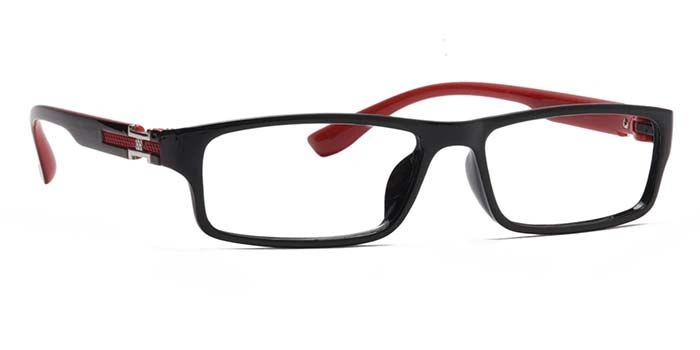 GRAVIATE by Coolwinks E12A6910 Glossy Black Full Frame Rectangle Eyeglasses for Men and Women-BLACK-2