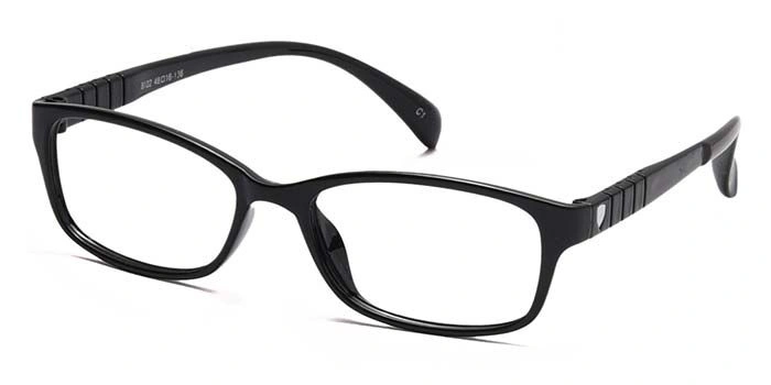 GRAVIATE by Coolwinks E12A6916 Glossy Black Full Frame Rectangle Eyeglasses for Men and Women-BLACK-1