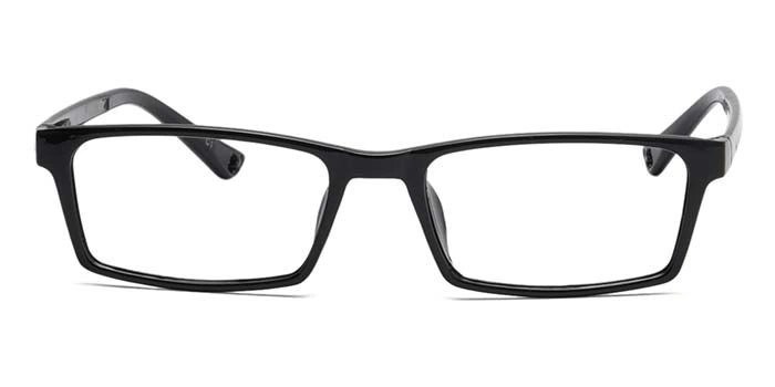 GRAVIATE by Coolwinks E12A6924 Glossy Black Full Frame Rectangle Eyeglasses for Men and Women-