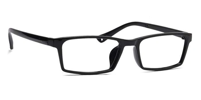 GRAVIATE by Coolwinks E12A6924 Glossy Black Full Frame Rectangle Eyeglasses for Men and Women-BLACK-2