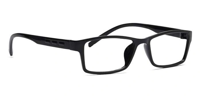 GRAVIATE by Coolwinks E12A6926 Glossy Black Full Frame Rectangle Eyeglasses for Men and Women-BLACK-2