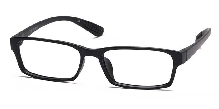 GRAVIATE by Coolwinks E12A6934 Matte Black Full Frame Rectangle Eyeglasses for Men and Women-BLACK-1