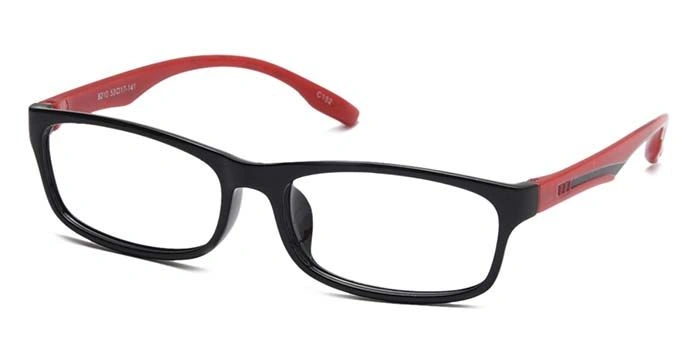 GRAVIATE by Coolwinks E12A6935 Glossy Black Full Frame Rectangle Eyeglasses for Men and Women-BLACK-1