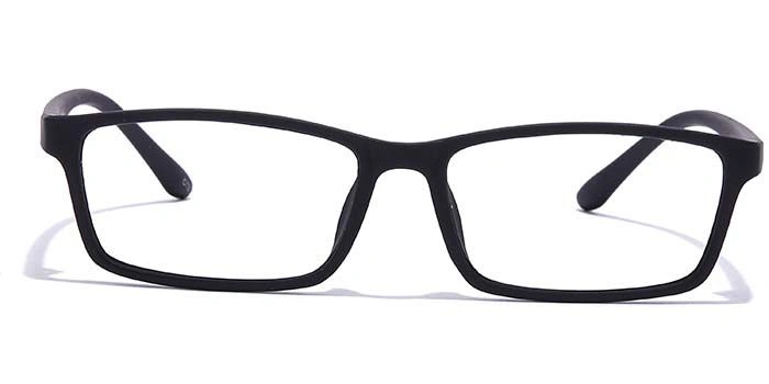 GRAVIATE by Coolwinks E12A6965 Matte Black Full Frame Rectangle Eyeglasses for Men and Women-