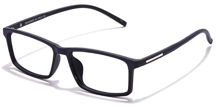 GRAVIATE by Coolwinks E12A6972 Matte Black Full Frame Rectangle Eyeglasses for Men and Women-BLACK-1