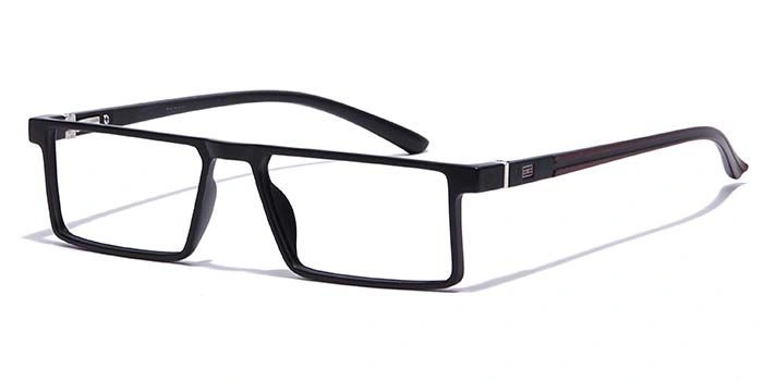 GRAVIATE by Coolwinks E12A7065 Matte Black Full Frame Rectangle Eyeglasses for Men and Women-BLACK-1