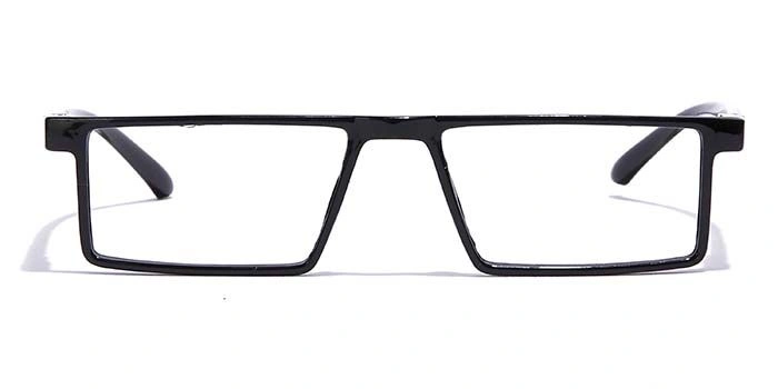 GRAVIATE by Coolwinks E12A7070 Glossy Black Full Frame Rectangle Eyeglasses for Men and Women-