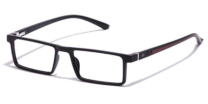 GRAVIATE by Coolwinks E12A7071 Matte Black Full Frame Rectangle Eyeglasses for Men and Women-BLACK-1