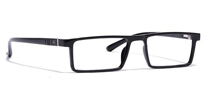 GRAVIATE by Coolwinks E12A7073 Glossy Black Full Frame Rectangle Eyeglasses for Men and Women-BLACK-2