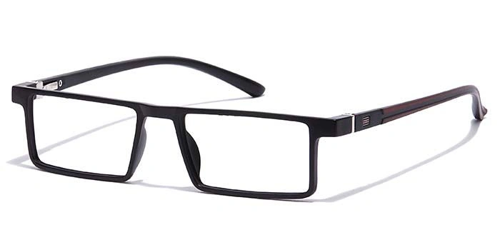 GRAVIATE by Coolwinks E12A7074 Matte Black Full Frame Rectangle Eyeglasses for Men and Women-BLACK-1