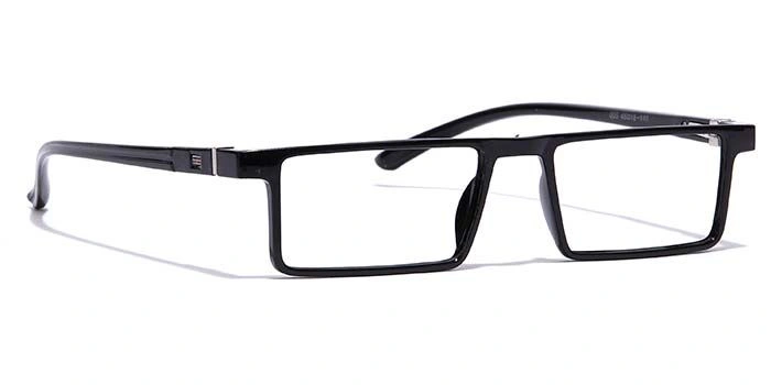 GRAVIATE by Coolwinks E12A7076 Glossy Black Full Frame Rectangle Eyeglasses for Men and Women-BLACK-2