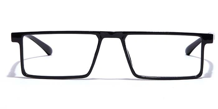 GRAVIATE by Coolwinks E12A7079 Glossy Black Full Frame Rectangle Eyeglasses for Men and Women-