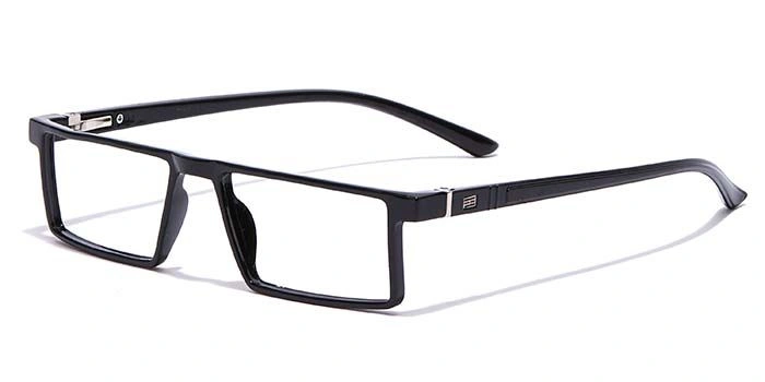 GRAVIATE by Coolwinks E12A7082 Glossy Black Full Frame Rectangle Eyeglasses for Men and Women-BLACK-1