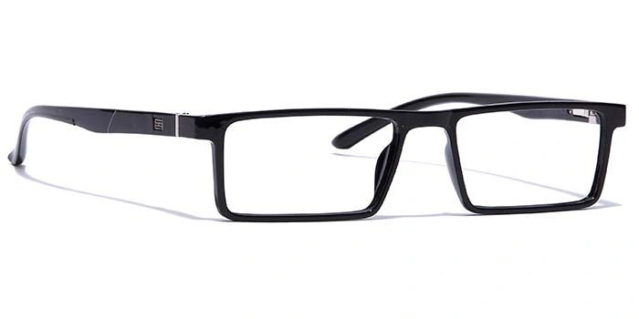 GRAVIATE by Coolwinks E12A7085 Glossy Black Full Frame Rectangle Eyeglasses for Men and Women-BLACK-2