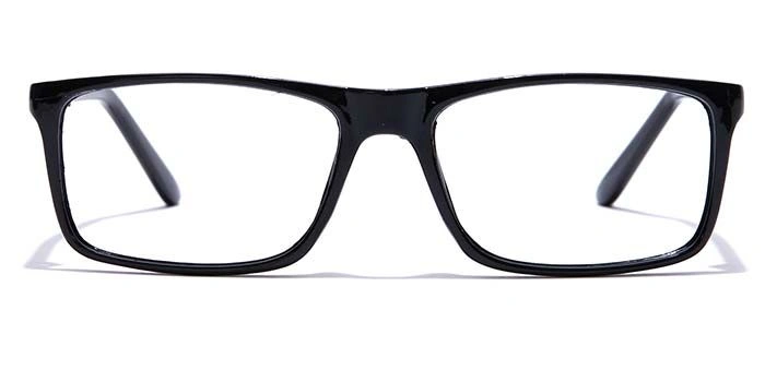 GRAVIATE by Coolwinks E12A7418 Glossy Black Full Frame Rectangle Eyeglasses for Men and Women-