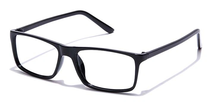 GRAVIATE by Coolwinks E12A7418 Glossy Black Full Frame Rectangle Eyeglasses for Men and Women-BLACK-1