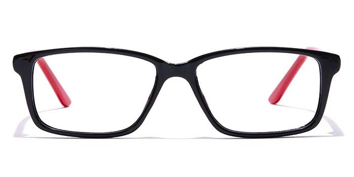 GRAVIATE by Coolwinks E12A7421 Glossy Black Full Frame Rectangle Eyeglasses for Men and Women-