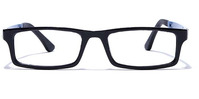 GRAVIATE by Coolwinks E12A7633 Glossy Black Full Frame Rectangle Eyeglasses for Men and Women-