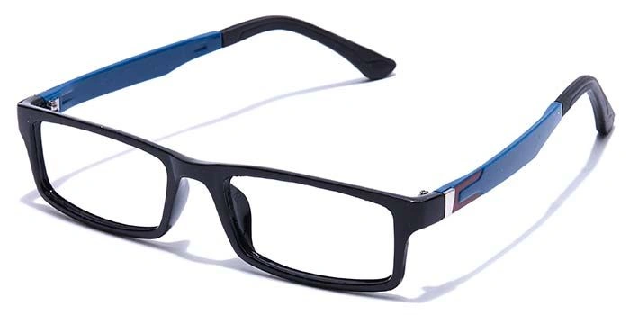 GRAVIATE by Coolwinks E12A7633 Glossy Black Full Frame Rectangle Eyeglasses for Men and Women-BLACK-1