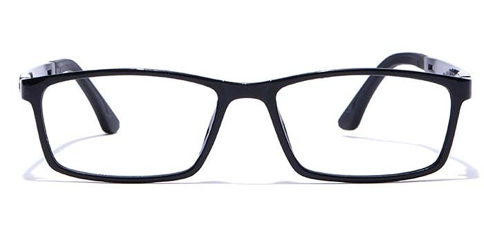 GRAVIATE by Coolwinks E12A7664 Glossy Black Full Frame Rectangle Eyeglasses for Men and Women-