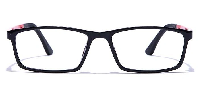 GRAVIATE by Coolwinks E12A7666 Glossy Black Full Frame Rectangle Eyeglasses for Men and Women-