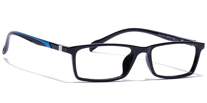 GRAVIATE by Coolwinks E12A7668 Glossy Black Full Frame Rectangle Eyeglasses for Men and Women-BLACK-2