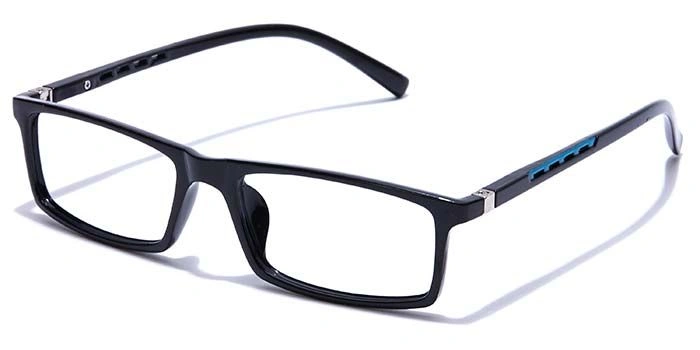 GRAVIATE by Coolwinks E12A7685 Glossy Black Full Frame Rectangle Eyeglasses for Men and Women-BLACK-1