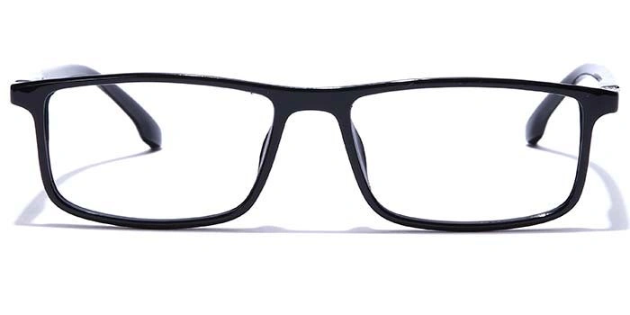 GRAVIATE by Coolwinks E12A7688 Glossy Black Full Frame Rectangle Eyeglasses for Men and Women-