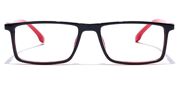 GRAVIATE by Coolwinks E12A7698 Glossy Black Full Frame Rectangle Eyeglasses for Men and Women-