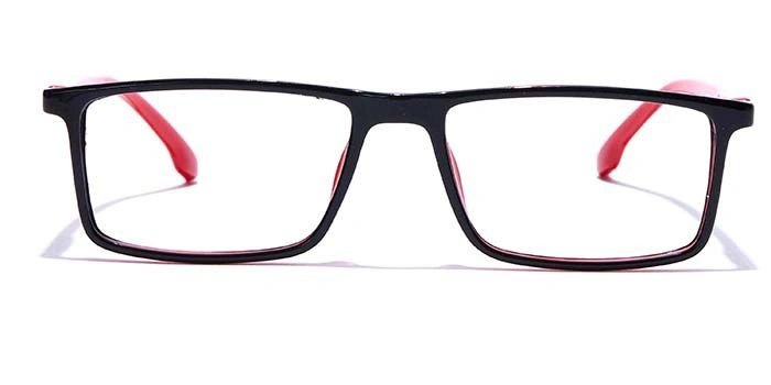 GRAVIATE by Coolwinks E12A7702 Glossy Black Full Frame Rectangle Eyeglasses for Men and Women-