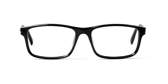 GRAVIATE by Coolwinks E12B5609 Glossy Black Full Frame Rectangle Eyeglasses for Men and Women-