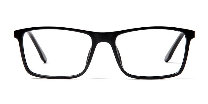 GRAVIATE by Coolwinks E12B5640 Glossy Black Full Frame Rectangle Eyeglasses for Men and Women-