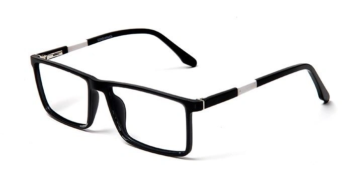 GRAVIATE by Coolwinks E12B5647 Matte Black Full Frame Rectangle Eyeglasses for Men and Women-BLACK-1