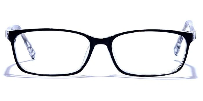 GRAVIATE by Coolwinks E12B6450 Glossy Black Full Frame Rectangle Eyeglasses for Men and Women-