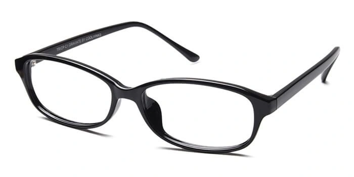 GRAVIATE by Coolwinks E12B6540 Glossy Black Full Frame Rectangle Eyeglasses for Men and Women-BLACK-1