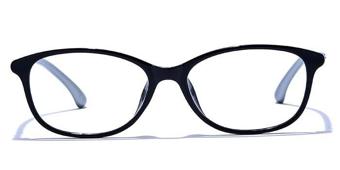 GRAVIATE by Coolwinks E12B6583 Glossy Black Full Frame Rectangle Eyeglasses for Men and Women-