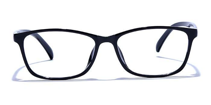 GRAVIATE by Coolwinks E12B6585 Glossy Black Full Frame Rectangle Eyeglasses for Men and Women-