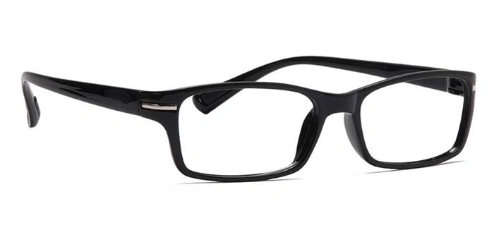 GRAVIATE by Coolwinks E12B6907 Glossy Black Full Frame Rectangle Eyeglasses for Men and Women-BLACK-2