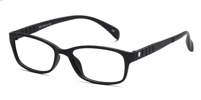 GRAVIATE by Coolwinks E12B6918 Matte Black Full Frame Rectangle Eyeglasses for Men and Women-BLACK-1