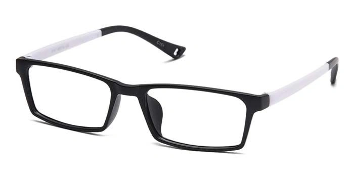 GRAVIATE by Coolwinks E12B6924 Matte Black Full Frame Rectangle Eyeglasses for Men and Women-BLACK-1