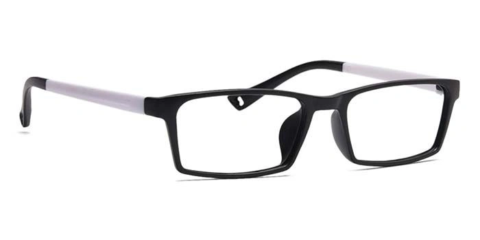 GRAVIATE by Coolwinks E12B6924 Matte Black Full Frame Rectangle Eyeglasses for Men and Women-BLACK-2