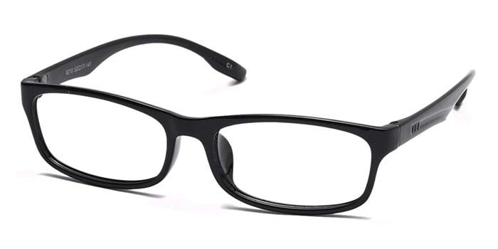 GRAVIATE by Coolwinks E12B6935 Glossy Black Full Frame Rectangle Eyeglasses for Men and Women-BLACK-1